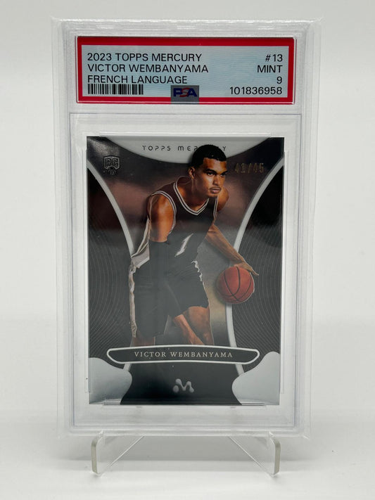 2023 Topps Mercury Victor Wembanyama RC French Language /45 SSP PSA 9