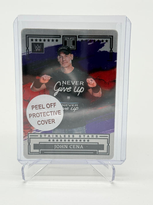 2023 Panini WWE Impeccable John Cena Stainless Stars Purple SP 1/49