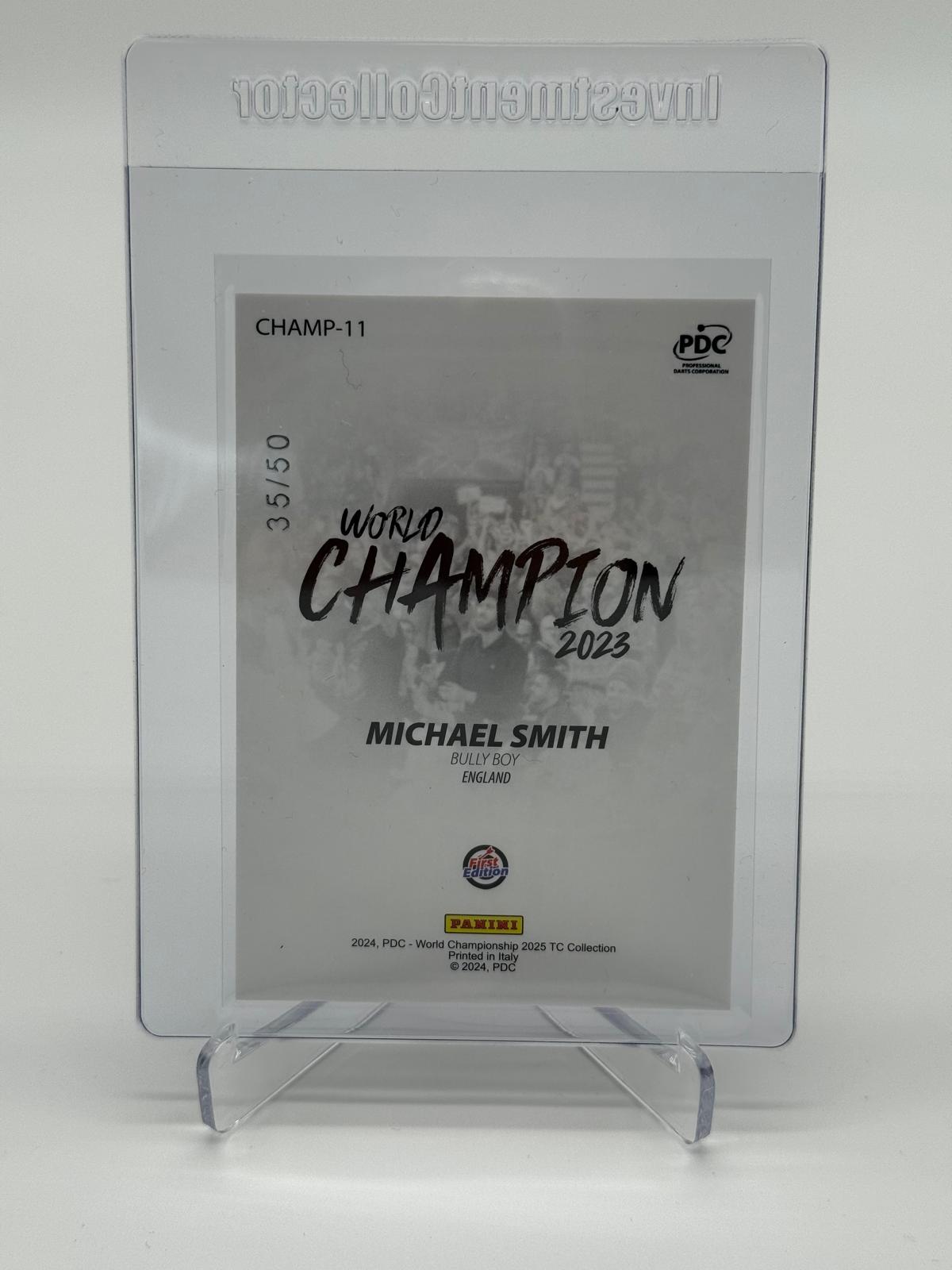 2024 Panini PDC Michael Smith World Champion /50