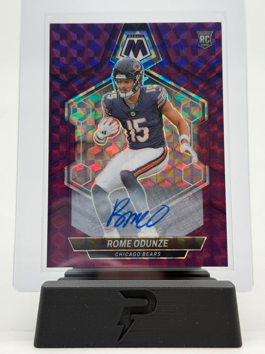 2024 Panini 2024 Mosaic NFL Rome Odunze RC 17/49 Auto