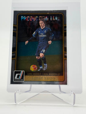 2016-17 Panini Donruss Luka Modric Production Line Silver
