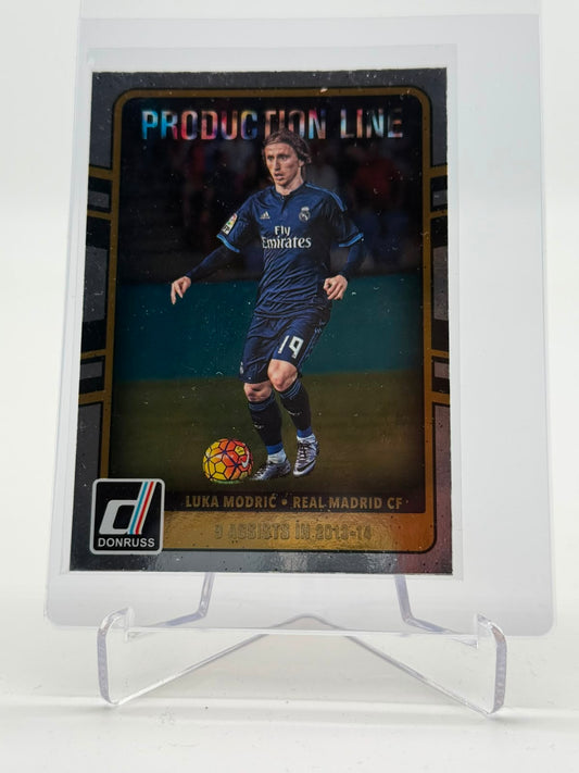 2016-17 Panini Donruss Luka Modric Production Line Silver