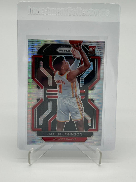 2021-22 Panini Prizm Basketball Jalen Johnson RC Silver Hyper