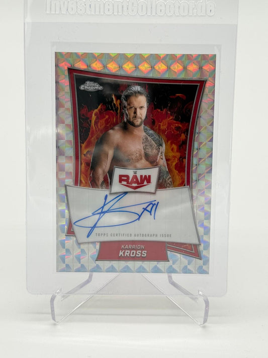 2025 Topps Chrome WWE Karrion Kross Red Brand Geometric Auto