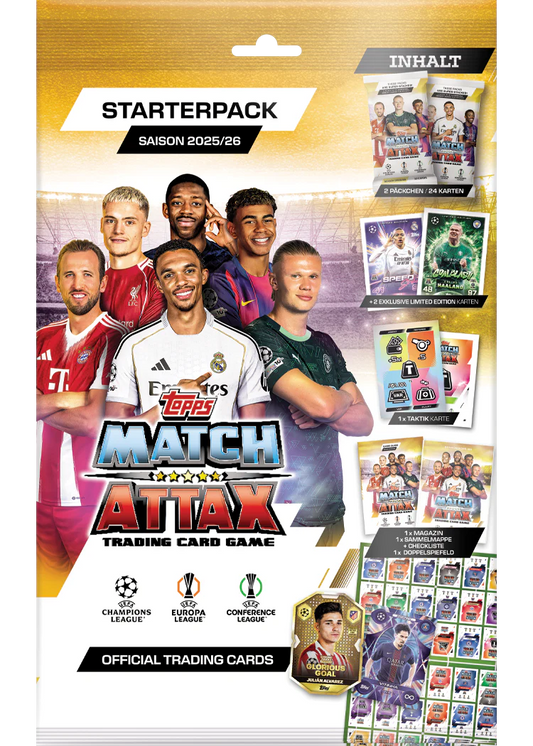 2025-26 Topps UCC Match Attax Starter Pack (SEALED)
