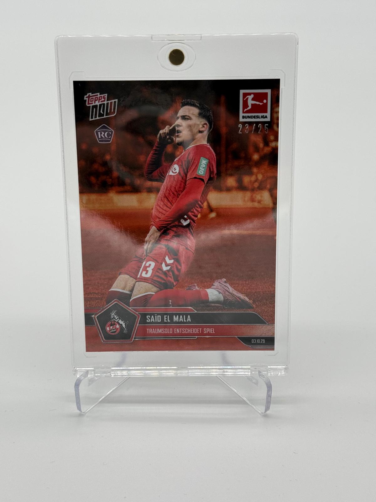 2025 Topps Now Said El Mala RC 23/25 Traumsolo Entscheidet Spiel RC #037