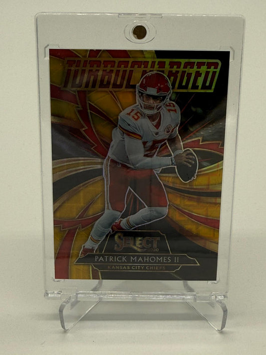 2020 Panini Select Football Patrick Mahomes Turbocharged Gold 01/10 SSP