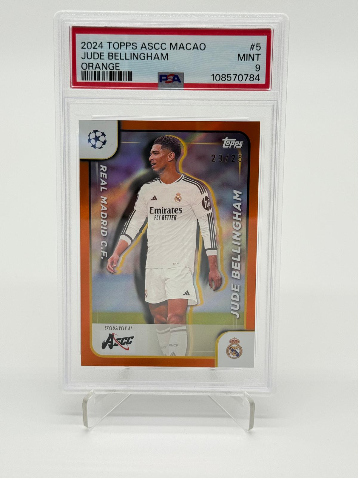2024 Topps ASCC Macao Jude Bellingham /25 Orange PSA 9