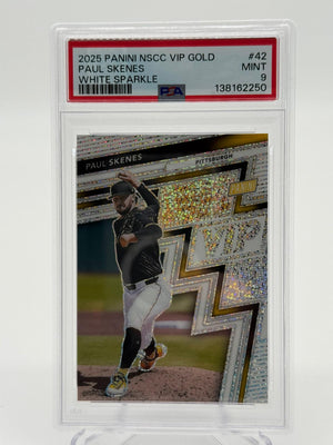 2025 Panini NSCC VIP Gold Paul Skenes White Sparkle PSA 9