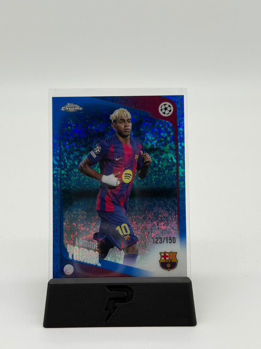2026 Topps Chrome UCC Lamine Yamal 123/150 Mini Diamonds