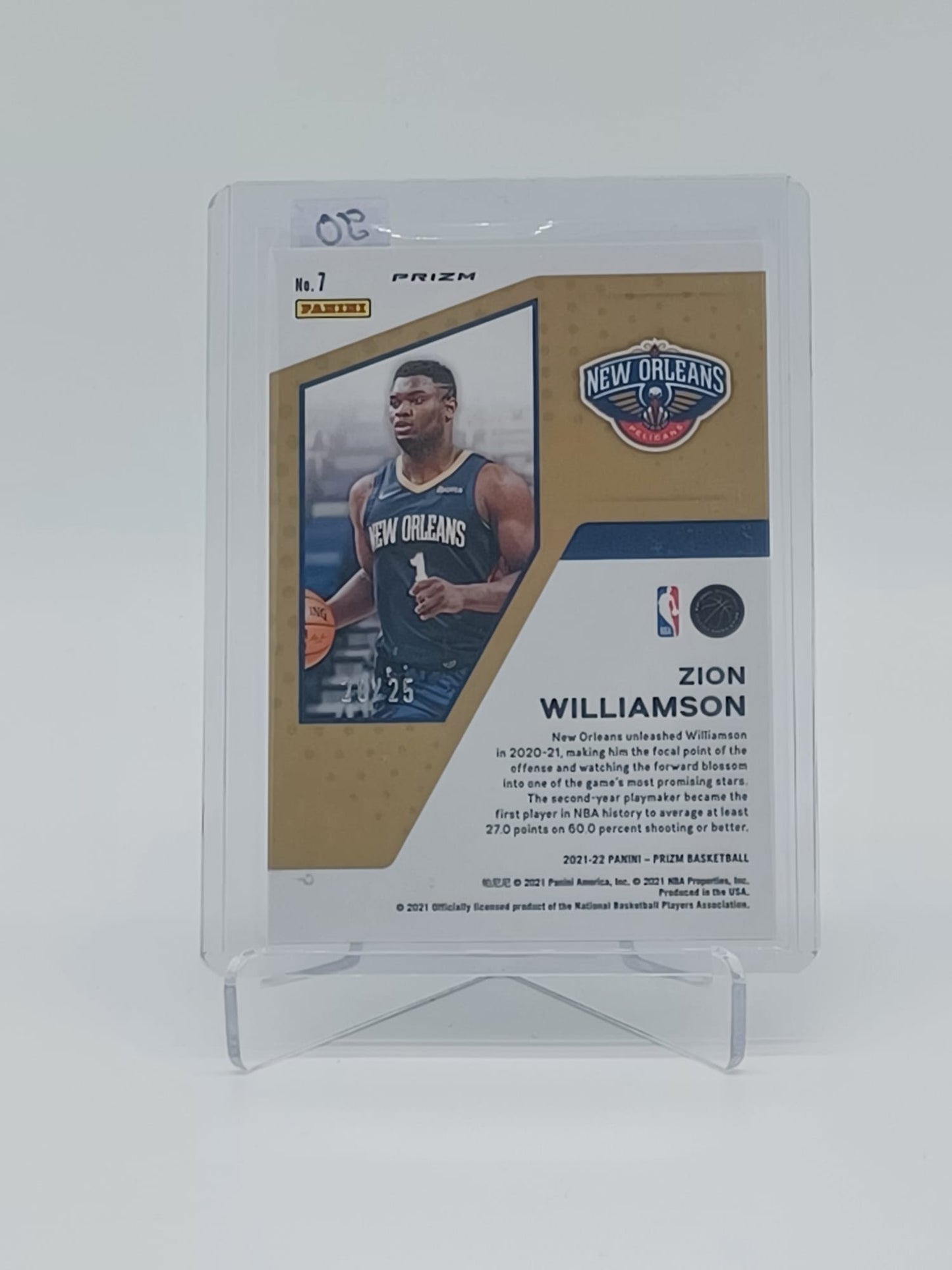 2021-22 PANINI Prizm Basketball - Zion Williamson /25