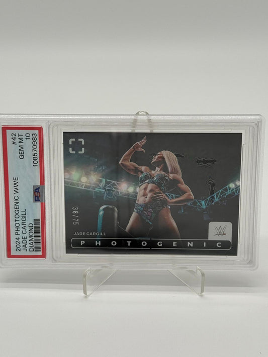 2024 Panini Photogenic WWE Jade Cargill /75 Diamond PSA 10