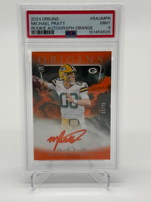 2024 Panini Origins Michael Pratt RC Auto /75 PSA 9