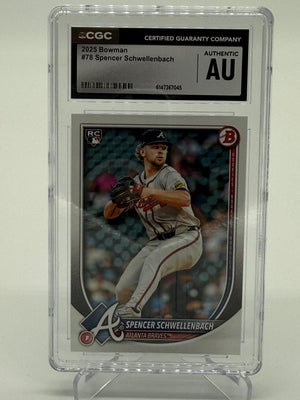 2025 Topps Bowman Spencer Schwellenbach RC CGC Authentic