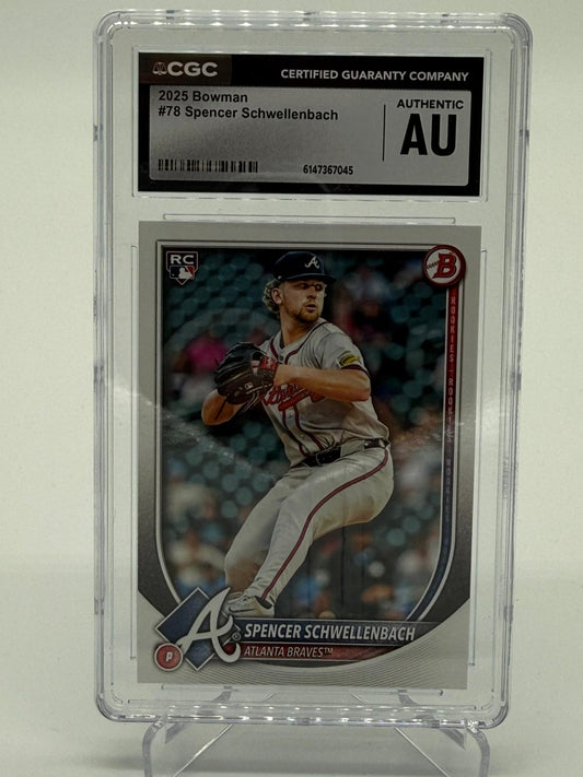 2025 Topps Bowman Spencer Schwellenbach RC CGC Authentic