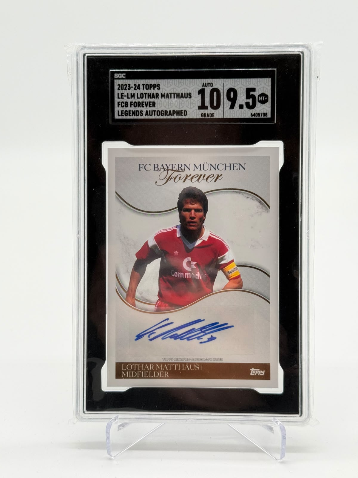 2024 Topps FC Bayern Forever Lothar Matthäus Auto SGC 10/9.5