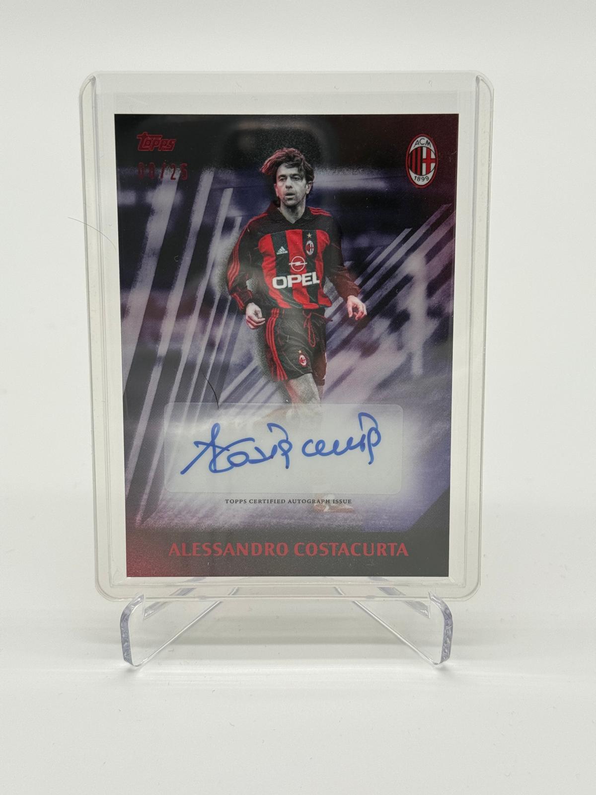 2024-25 Topps Rossoneri Alessandro Costacurta Auto /25