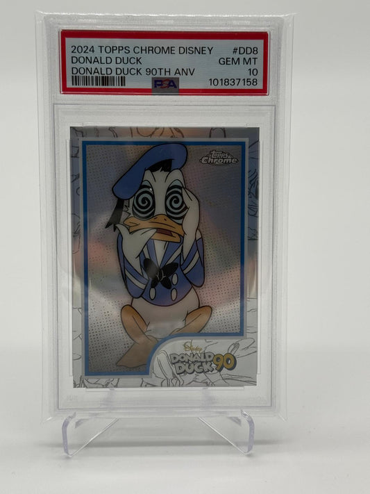 2024 Topps Chrome Disney Donald Duck 90th #DD8 PSA 10