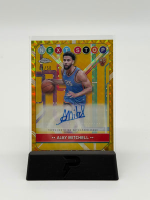 2025 Topps Chrome NBA Ajay Mitchell Auto 04/50