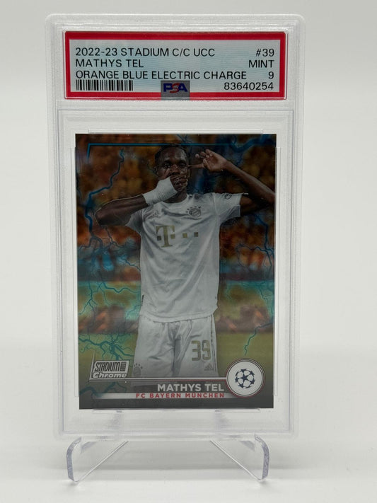 2022-23 Topps Stadium Club Chrome Mathys Tel /10 PSA 9