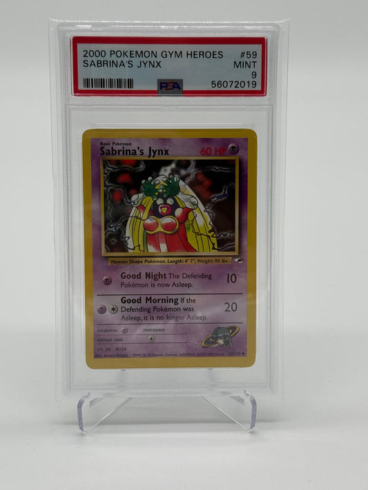 2000 Pokemon Gym Heros Sabrina Jynx PSA 9