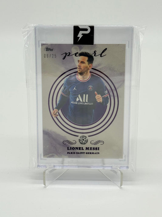 2022 Topps Pearl Lionel Messi /25 Purple
