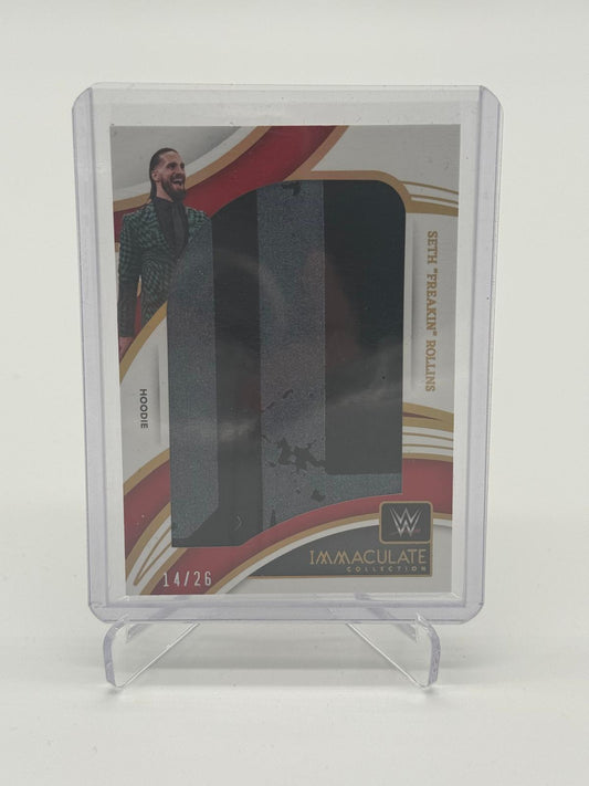2022 Panini Immaculate WWE Seth Freakin Rollins Hoodie 14/26