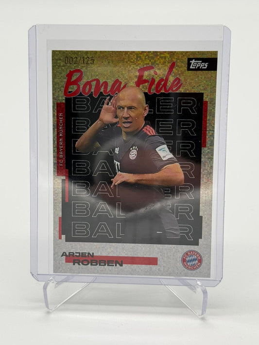 2025 Topps FC Bayern Teamset Arjen Robben Bona Fide 002/125