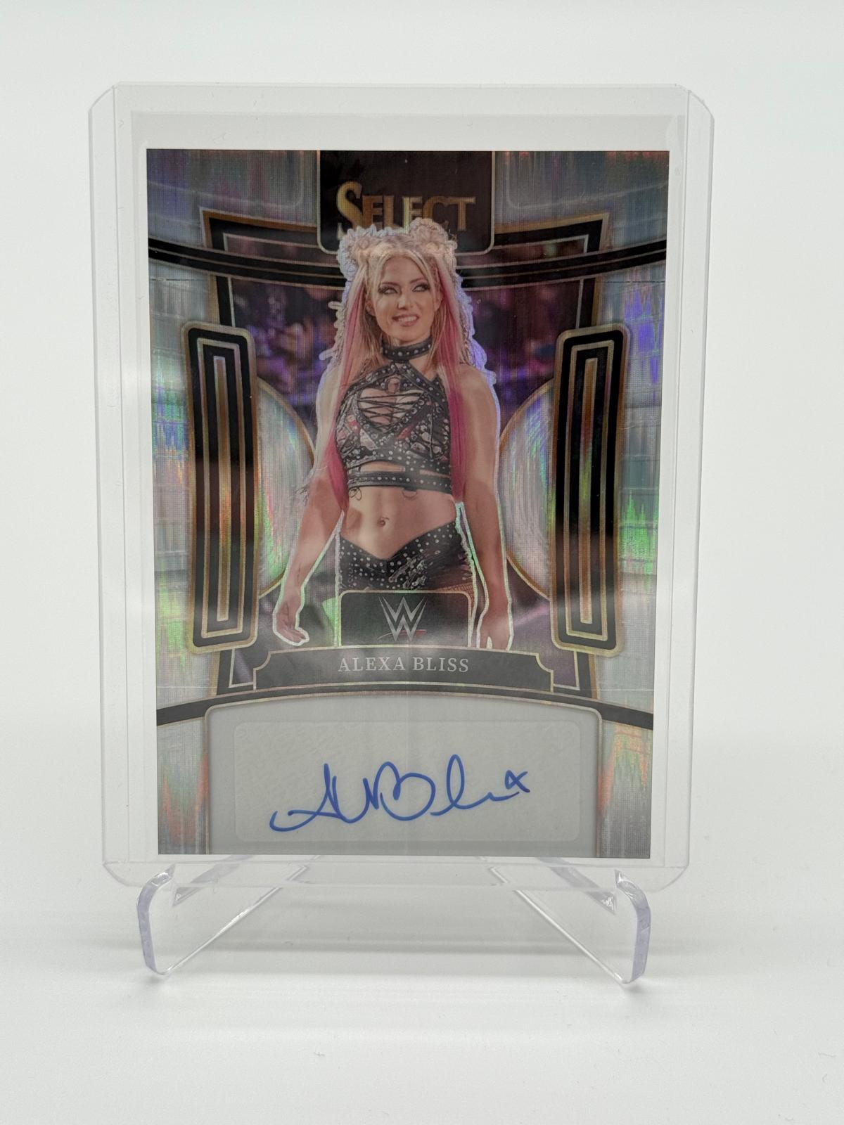 2024 Panini Select WWE Alexa Bliss Silver Flash Prizm Signature