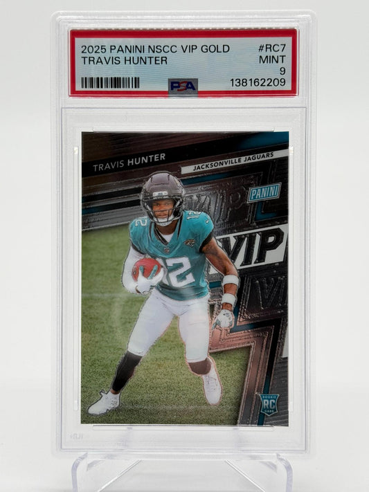 2025 Panini NSCC VIP Gold Travis Hunter PSA 9