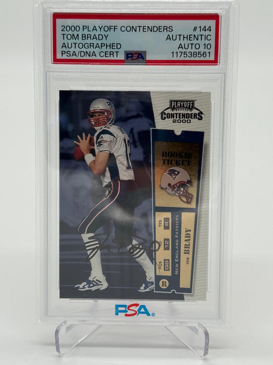 2000 Playoff Contenders Tom Brady Auto PSA 10 Authentic