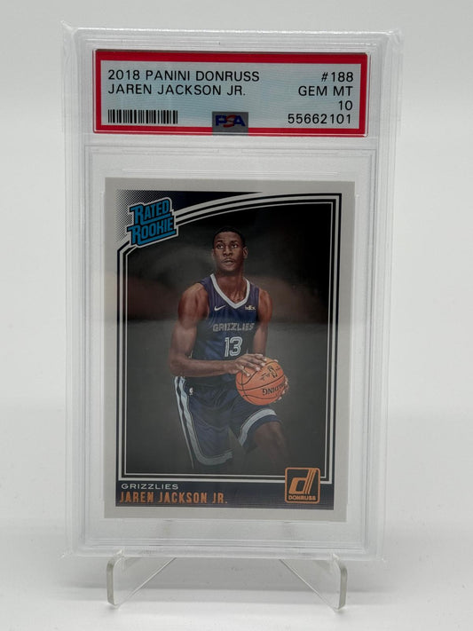 2018 Panini Donruss Jaren Jackson Jr. Rated Rookie #188 PSA 10