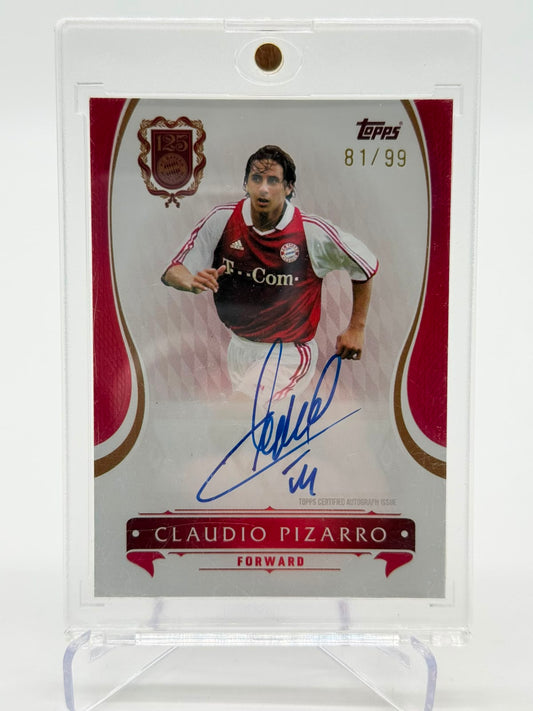 2025 Topps FC Bayern 125 Jahre Claudio Pizarro AUTO 81/99
