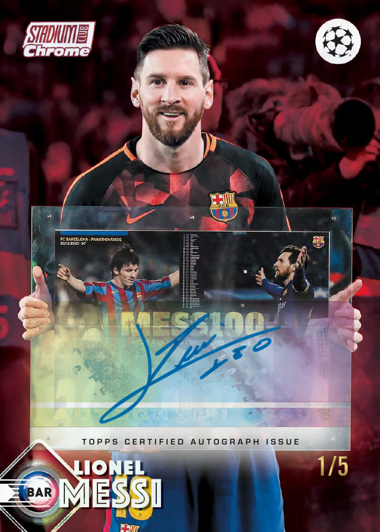2025-26 Topps Stadium Club Chrome UEFA Club Competitions – 2x Casebreak (Members Only + Hobby, 18 Boxen) – Pick Your Team #24