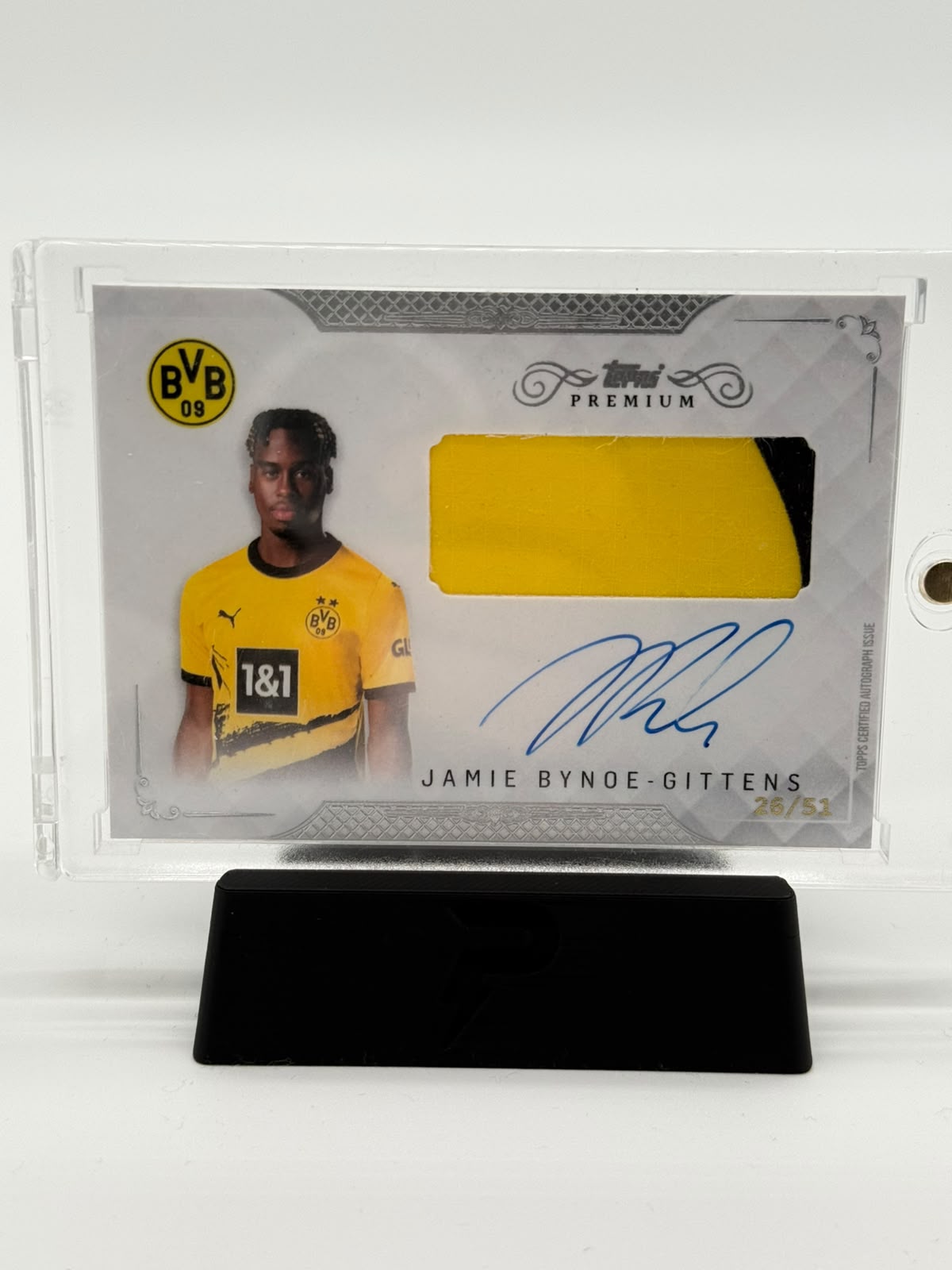2023/24 Topps BVB Premium Jamie Bynoe-Gittens Auto/Relic 26/51