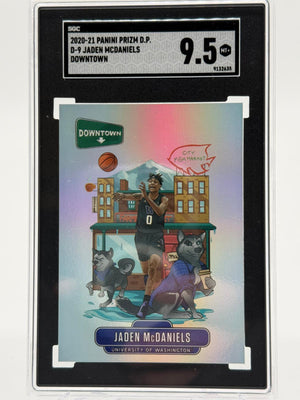 2020-21 Panini Prizm D.P. Jaden McDaniels Downtown SGC 9.5