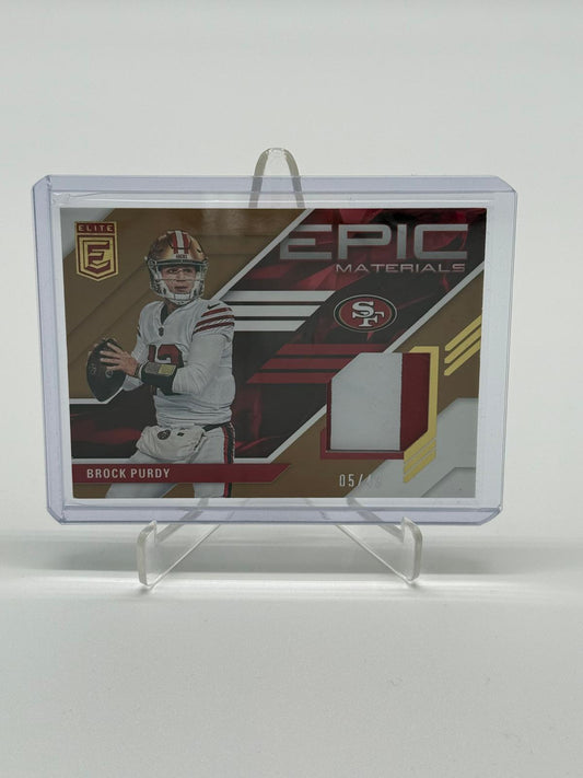 2023 Donruss Elite Epic Materials Brock Purdy 05/49
