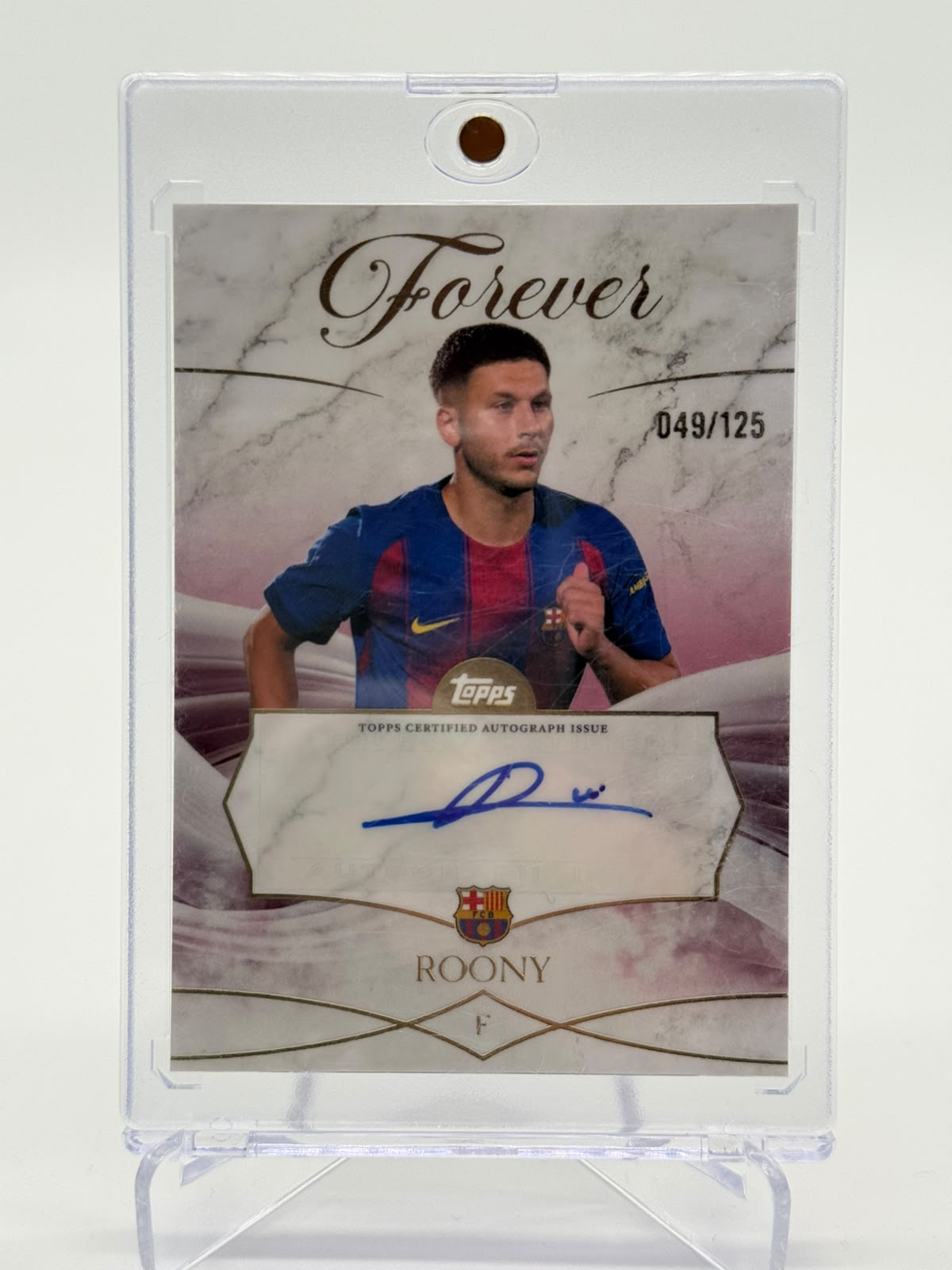 2026 Topps Barcelona Forever Roony  AUTO 049/125
