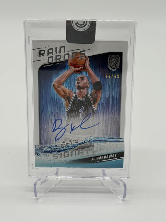 2024 Topps Basketball Three Count Anfernee Hardaway On Card Auto /49