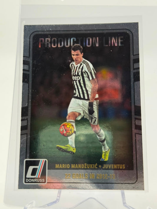 2016-17 Panini Donruss Mario Mandzukic Production Line Silver