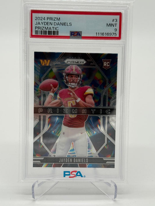 2024 Panini Prizm Jayden Daniels Prizmatic RC PSA 9