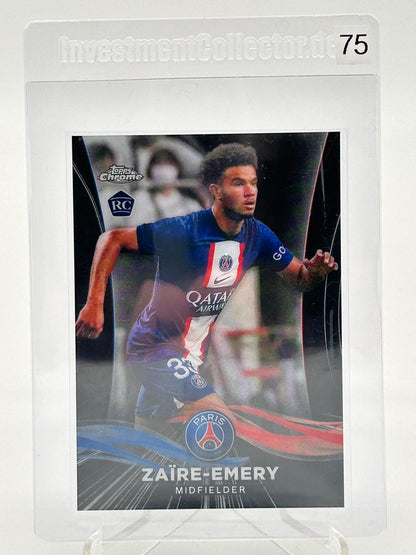 2023 Topps Chrome PSG Team Set - Warren Zaire-Emery /25