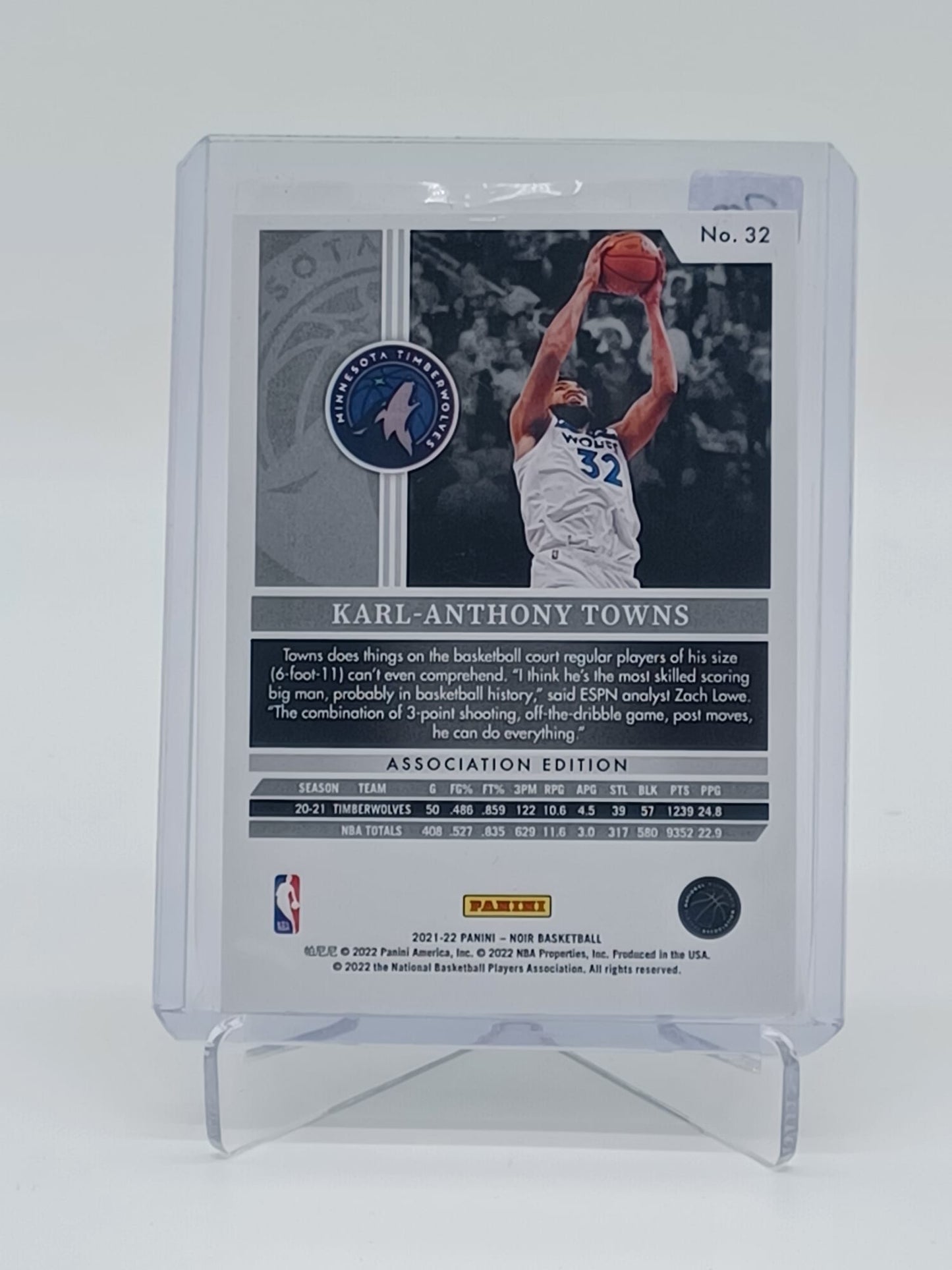 2021-22 PANINI NOIR - Karl-Anthony Towns /99