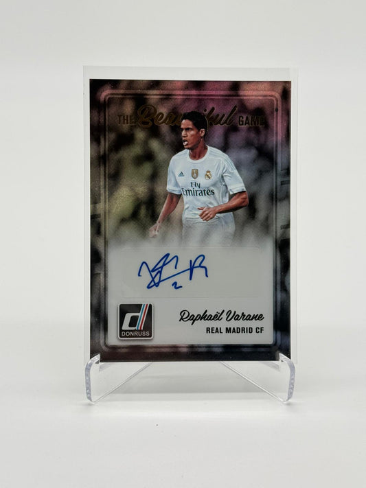 2016-17 Panini Donruss Soccer Raphael Varane Auto