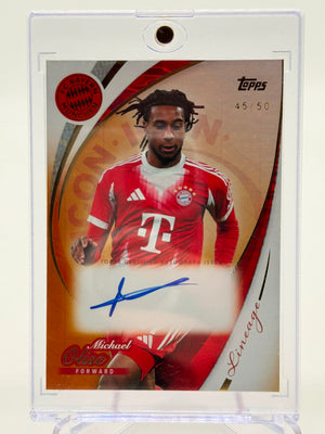 202/26 Topps FC Bayern Lineage Michael Olise Auto 45/50