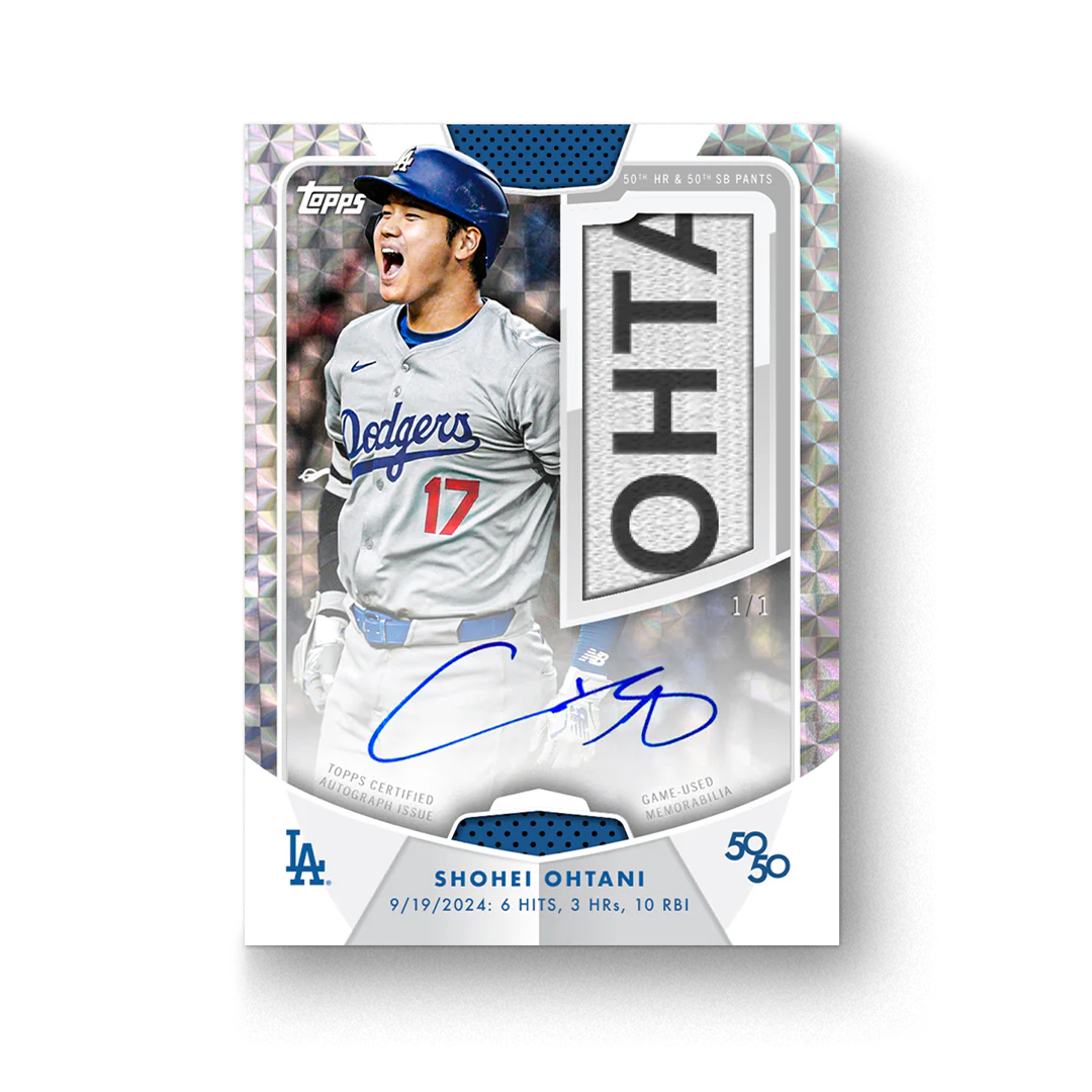 2024 Topps 50/50:Shohei Ohtani Hobby Box (LIVEBREAK)