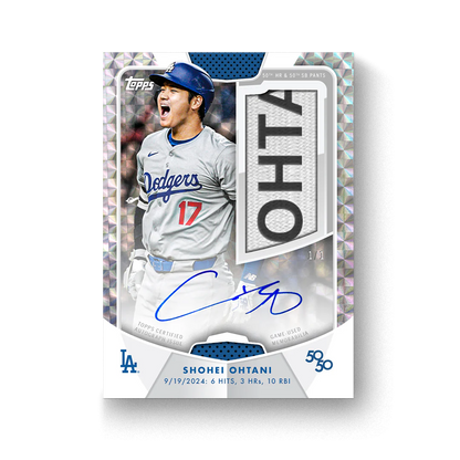2024 Topps 50/50:Shohei Ohtani Hobby Box (LIVEBREAK)