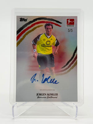 2026 Topps Bundesliga International Stars Jürgen Kohler AUTO 5/5