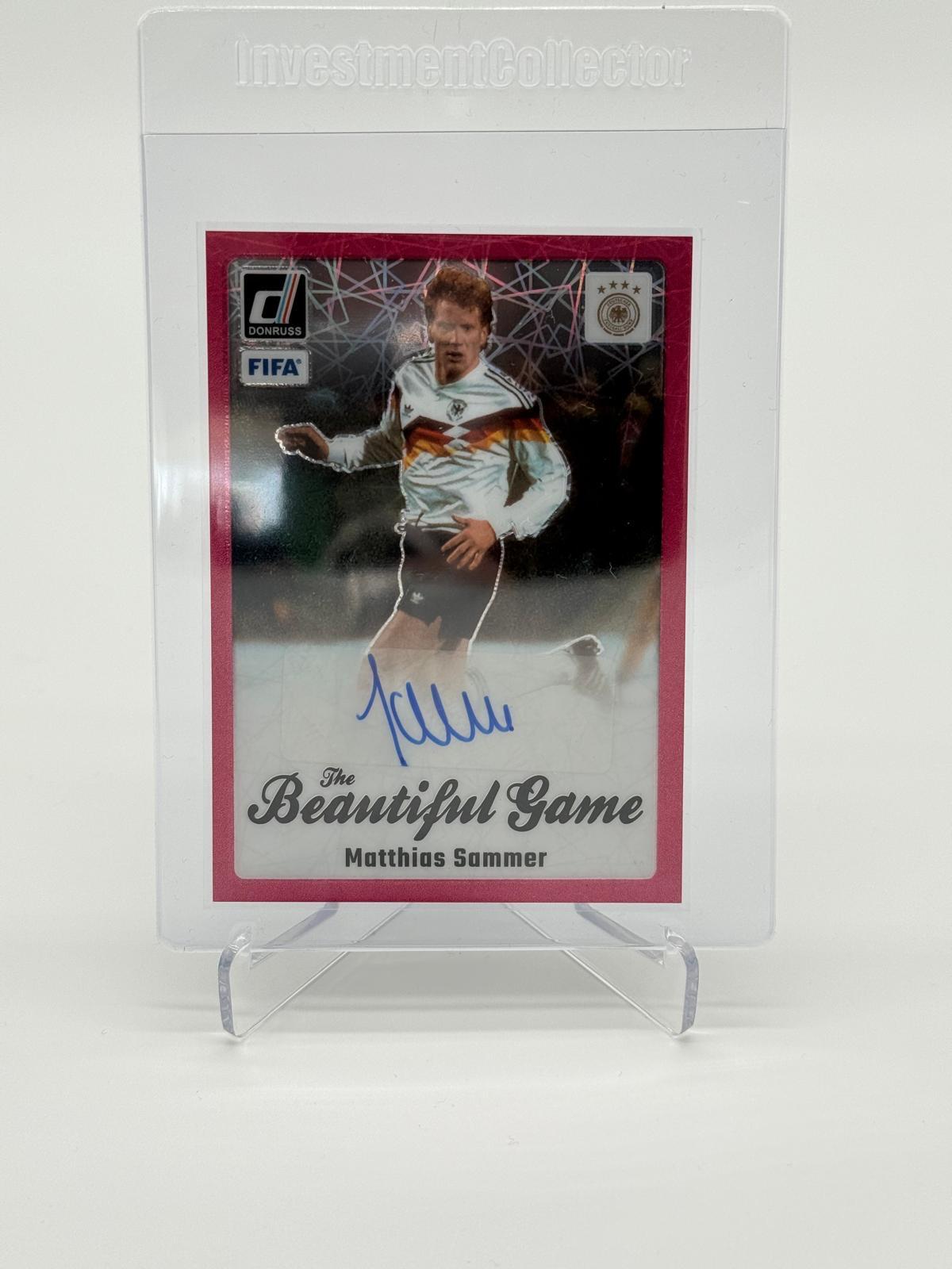 2023-24 Panini Donruss Soccer Matthias Sammer Pink Auto