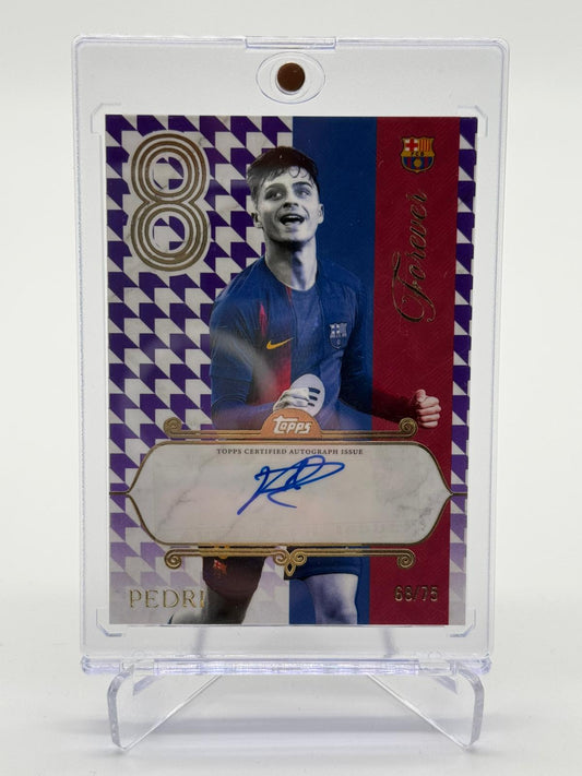 2026 Topps Barcelona Forever Pedri Auto 68/75